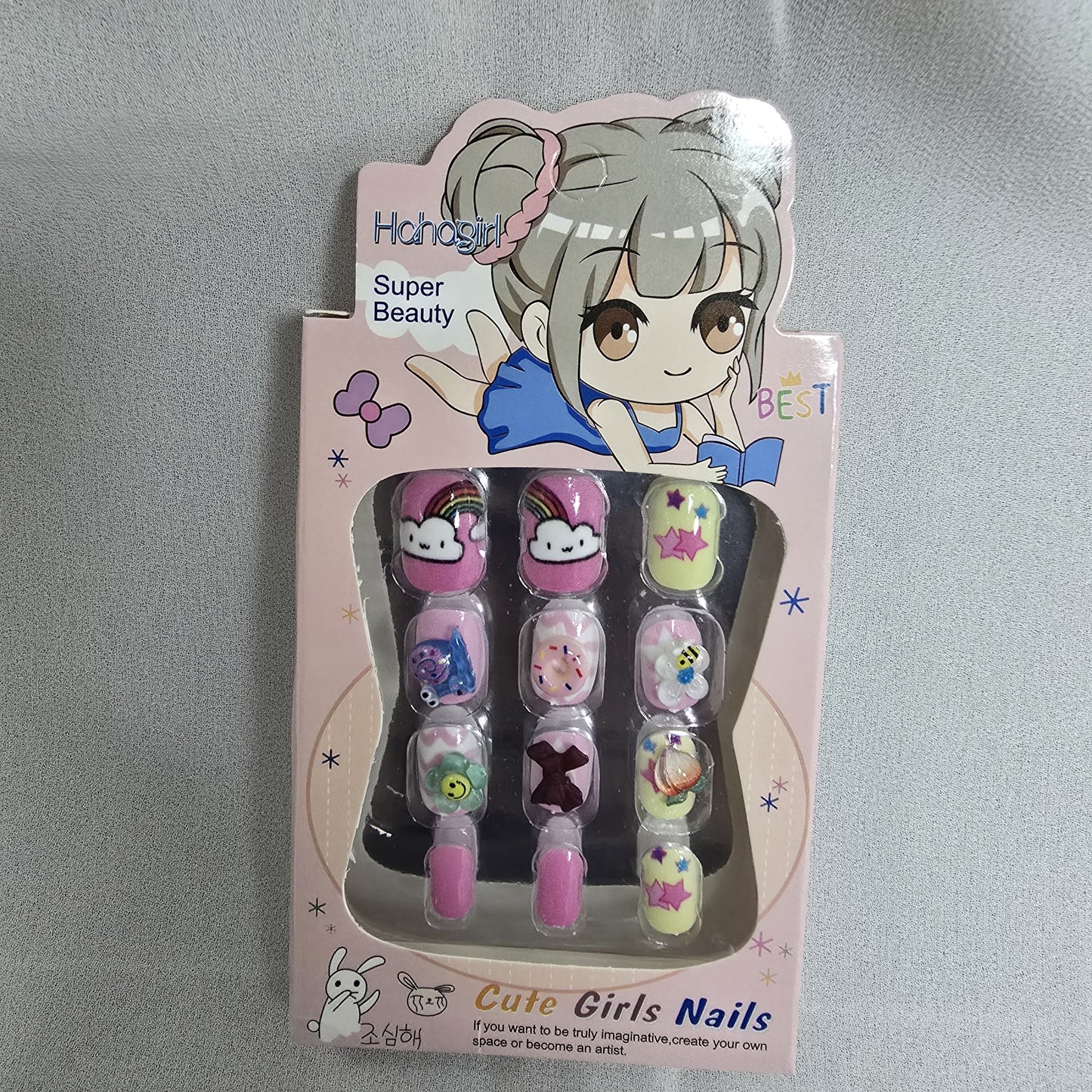 Girls Nails 12-Piece Set