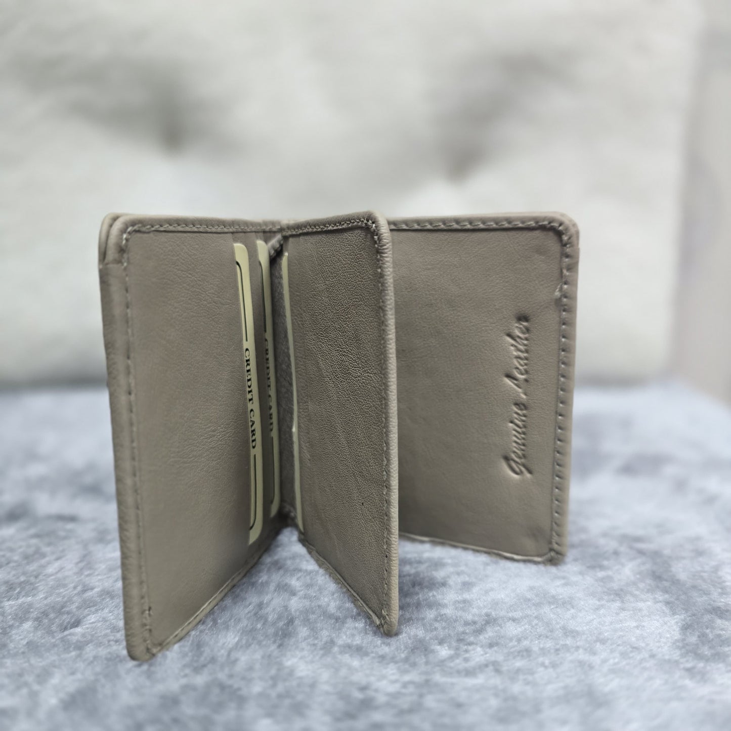 Men’s Genuine Leather Wallet (4800) – Beige