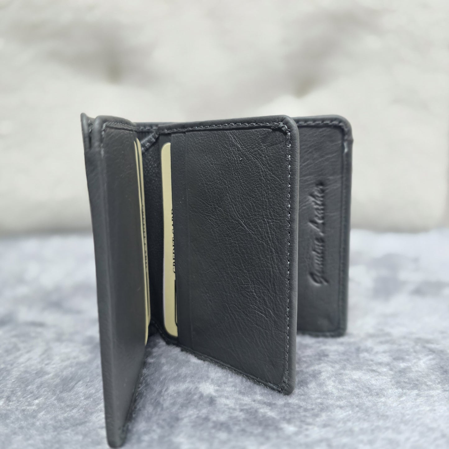 Men’s Genuine Leather Wallet (4800) – Gray
