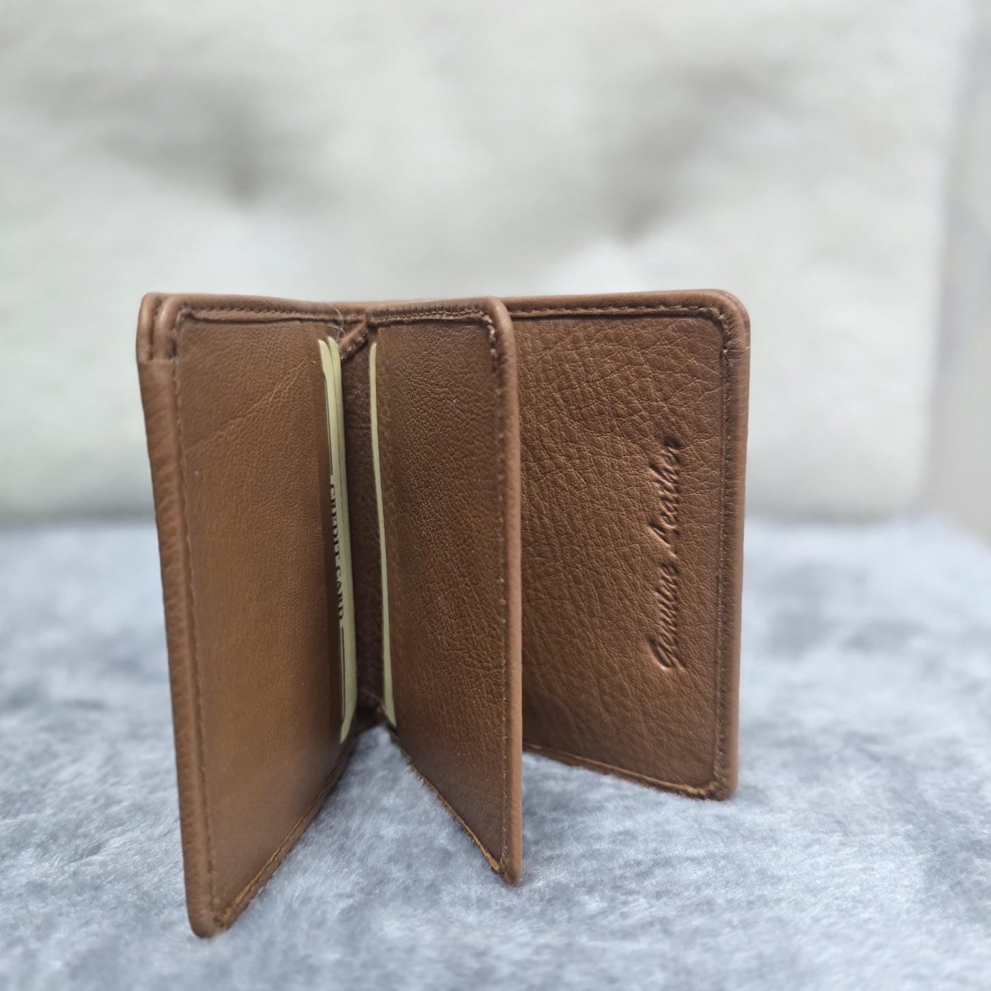 Men’s Genuine Leather Wallet (4800) – Tan