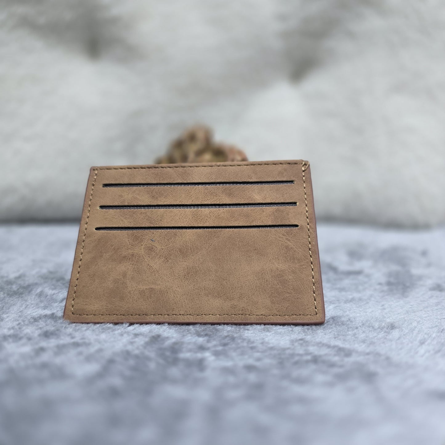 Men’s PU Leather Card Holder (514-6) - Light Coffee