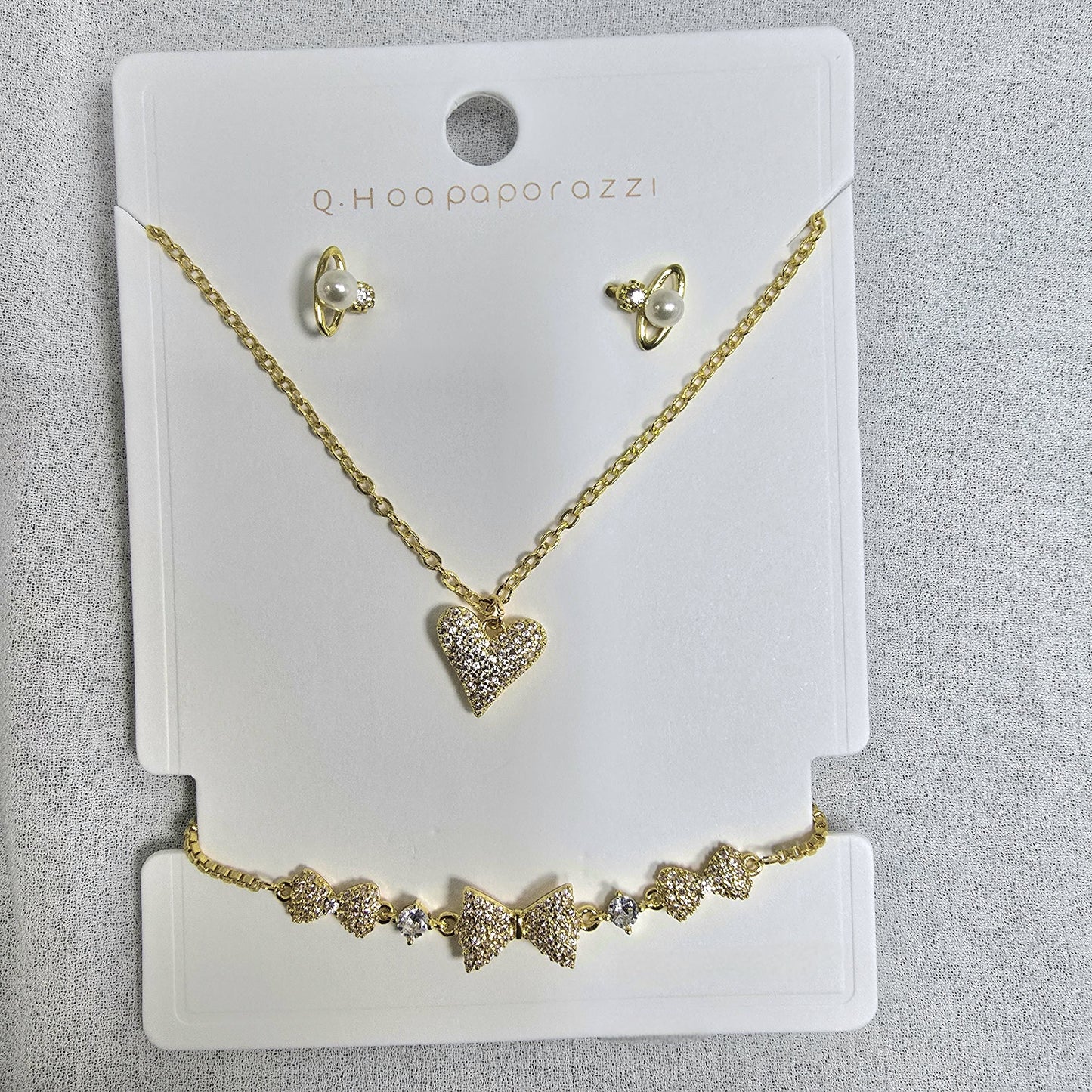 Flower Jewellery 3-Piece Set (Necklace, Earrings, Bracelet)