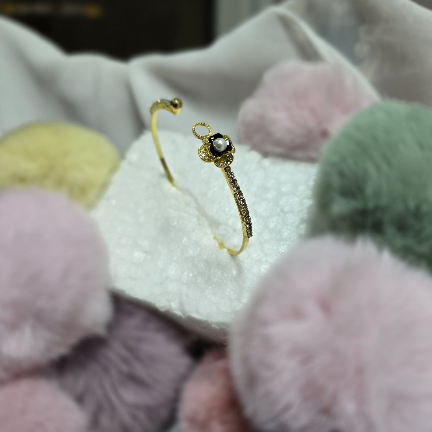 Gold Plated Bangle with Stone – Assorted Designs