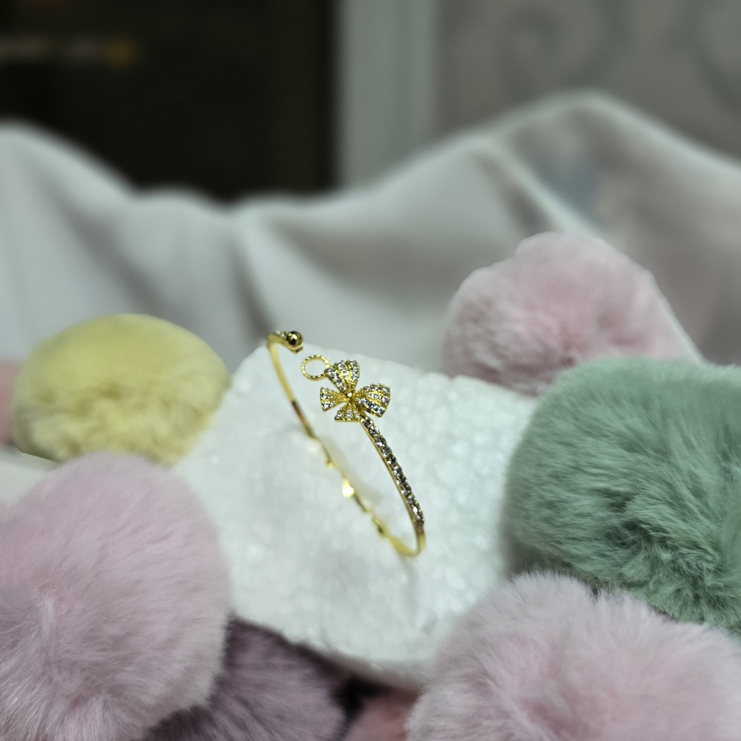 Gold Plated Bangle with Stone – Assorted Designs