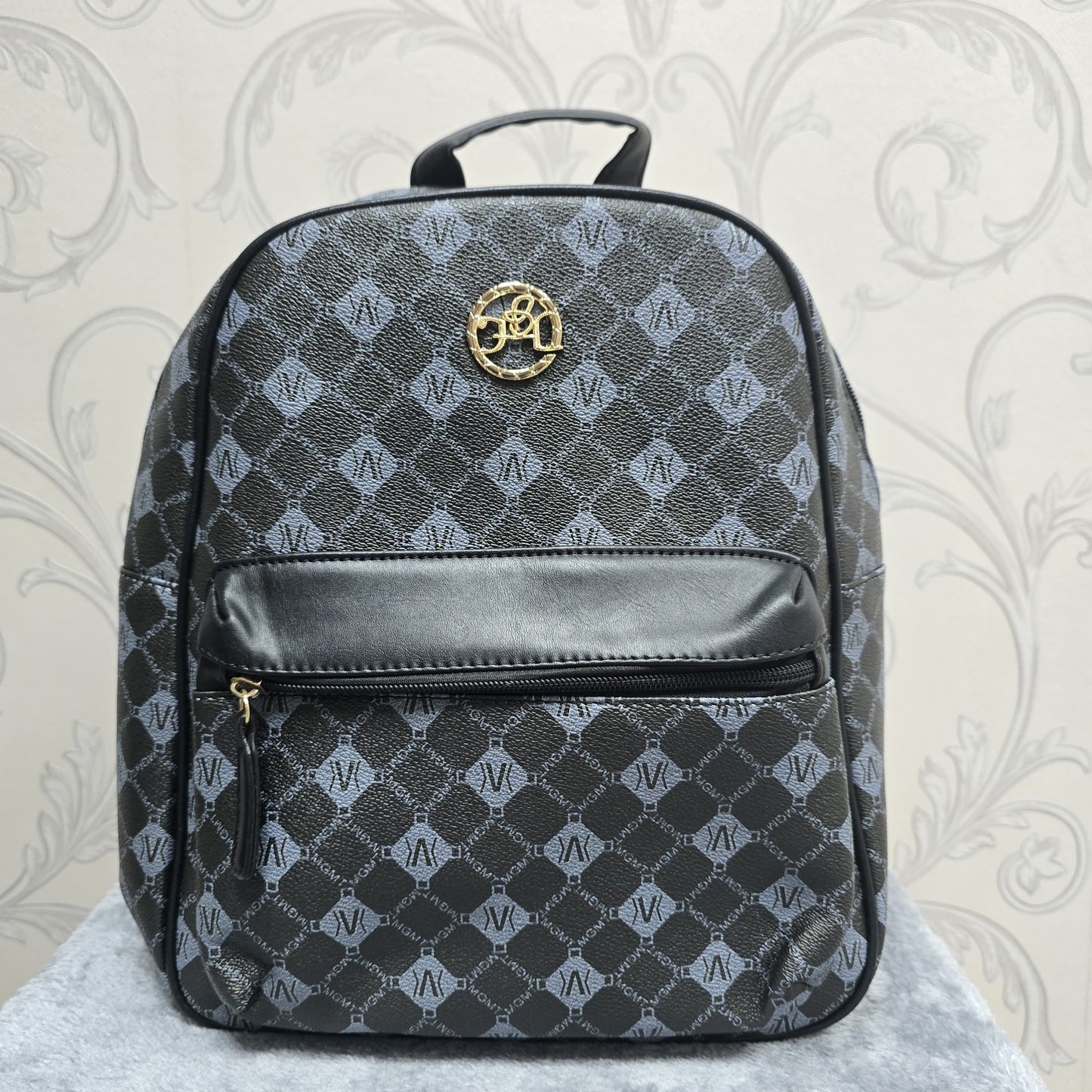 New Backpack Young Woman's Famous PU Bag Zipper Closure Custom Pattern Polyester Lining School Style Letter Design