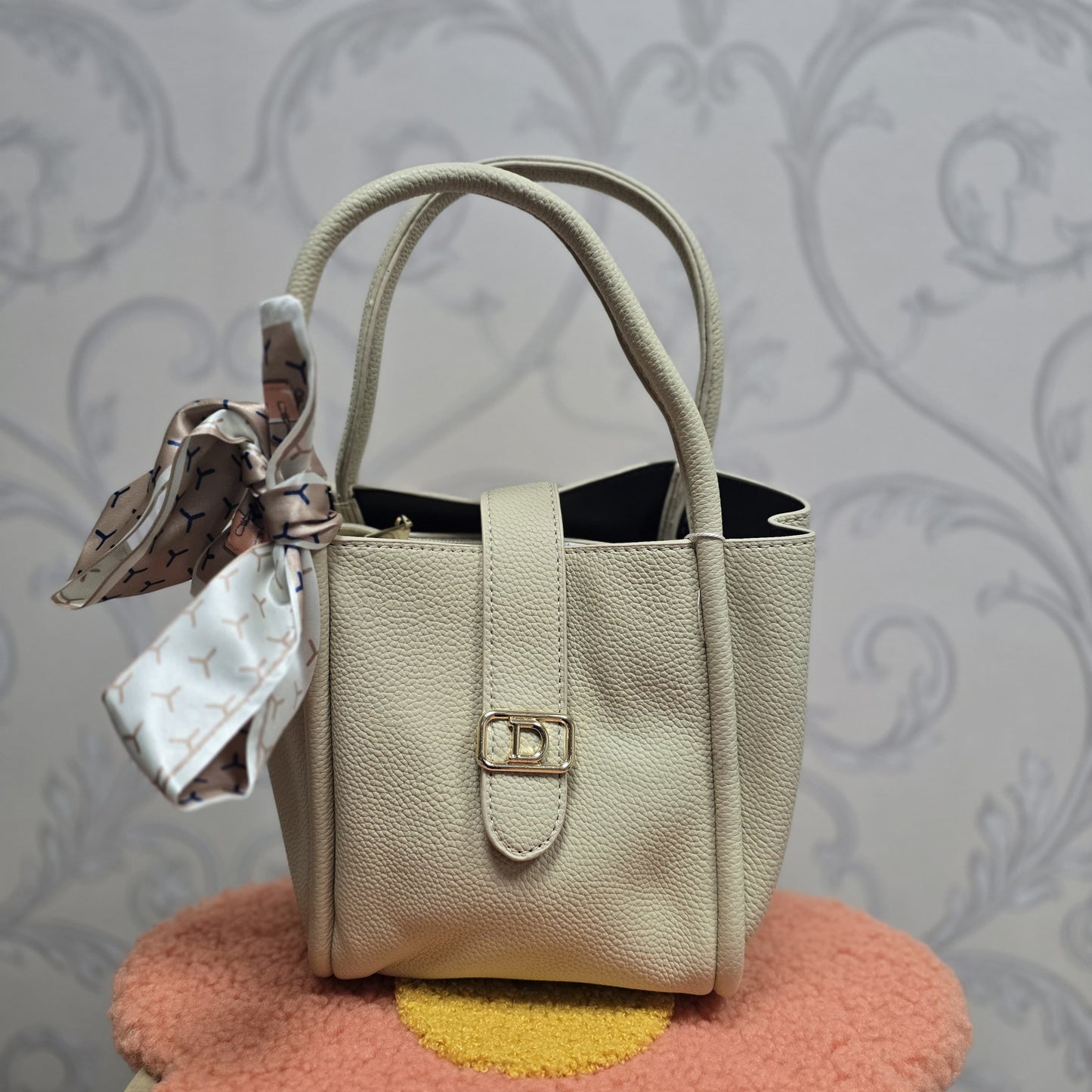 Women’s Luxury Designer Handbag  With Scarf