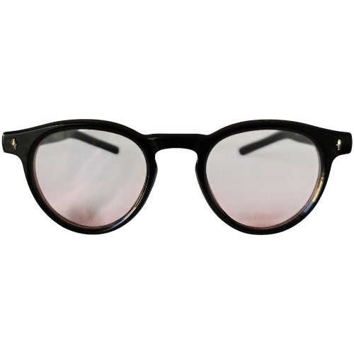 stylish transparent sunglasses with black frame for kids unisex