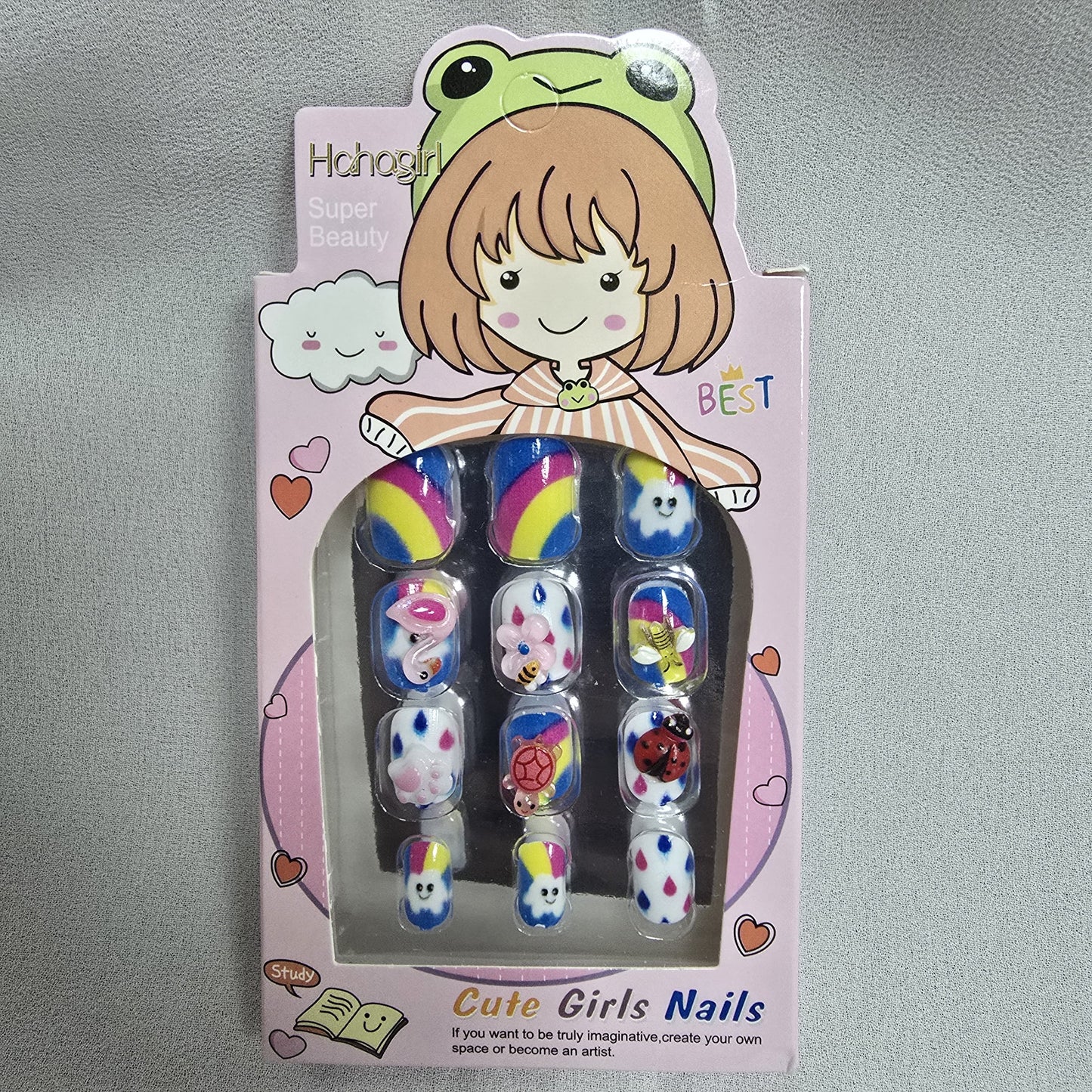 Girls Nails 12-Piece Set