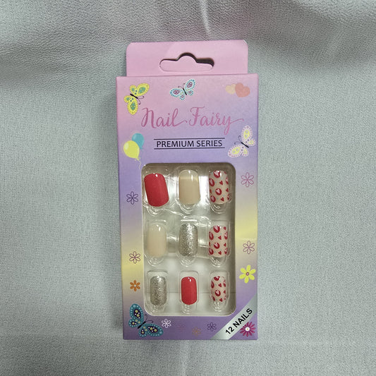 Cute Girls Press-On Nails Set