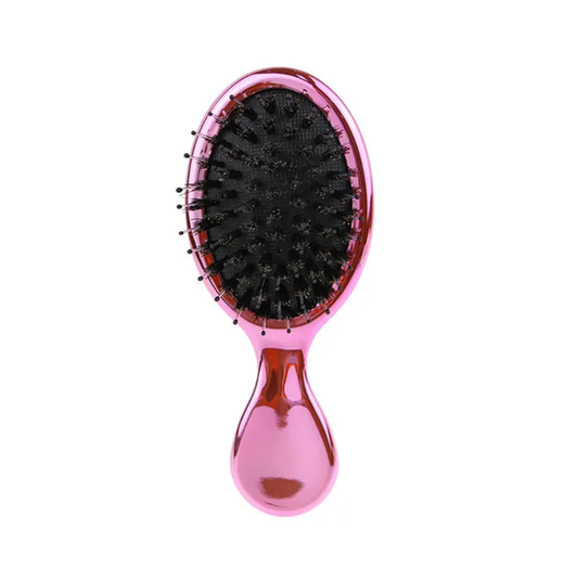 Mini Travel Hair Brush, Pocket Colorful Gradient Detangler Brush for Wet and Dry Hair