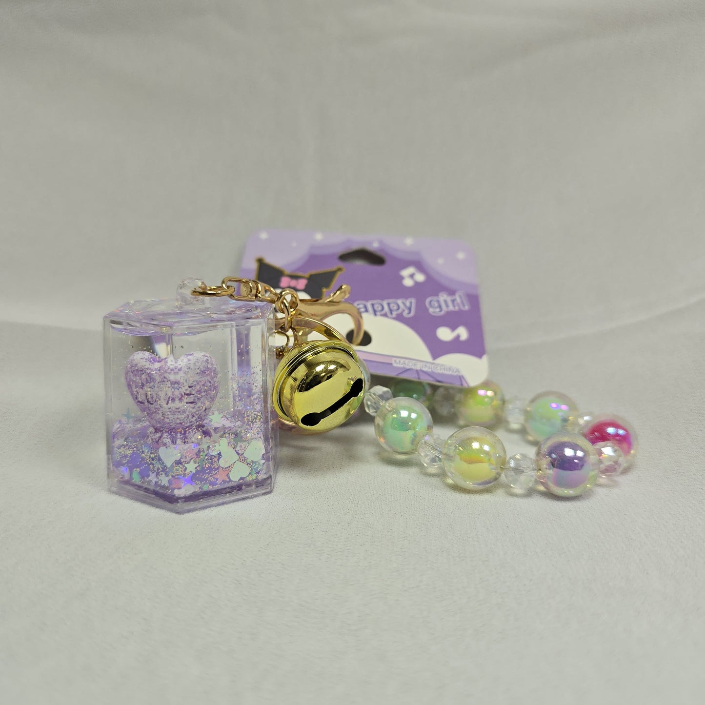 Creative Glitter Keychain