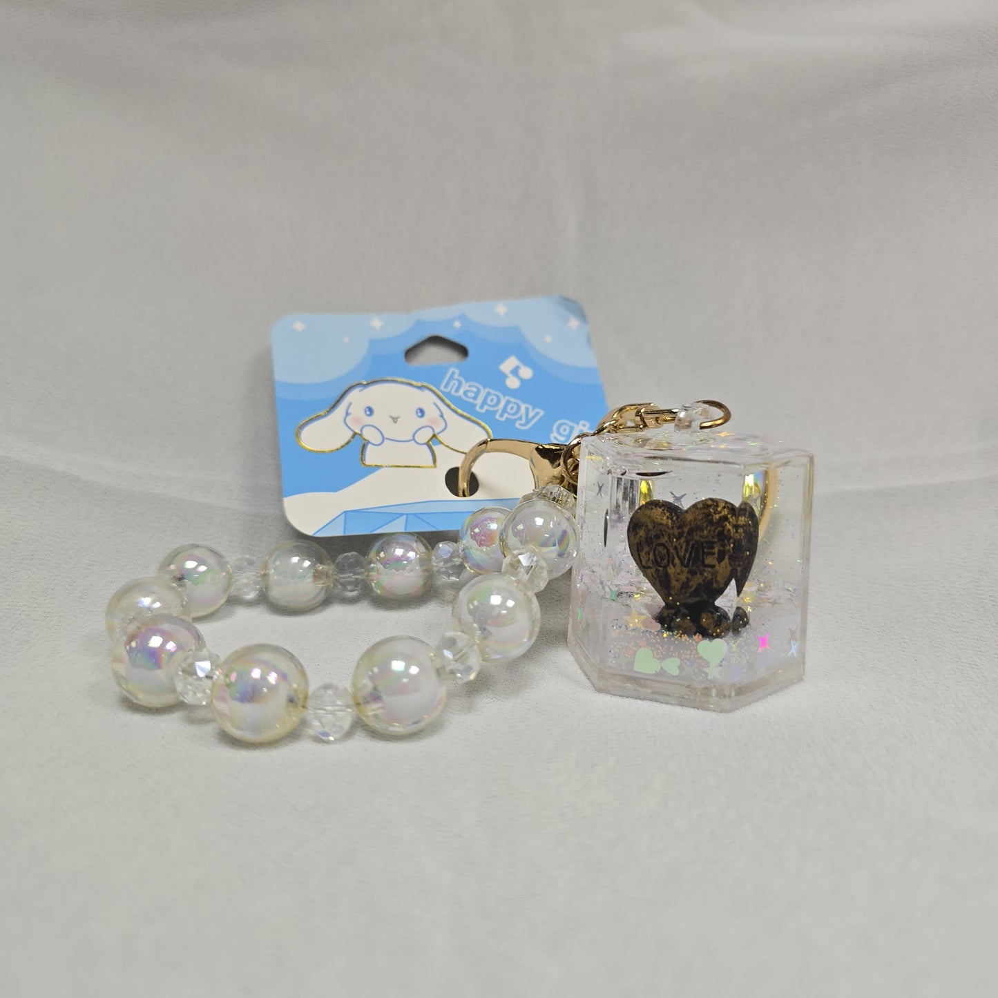 Creative Glitter Keychain