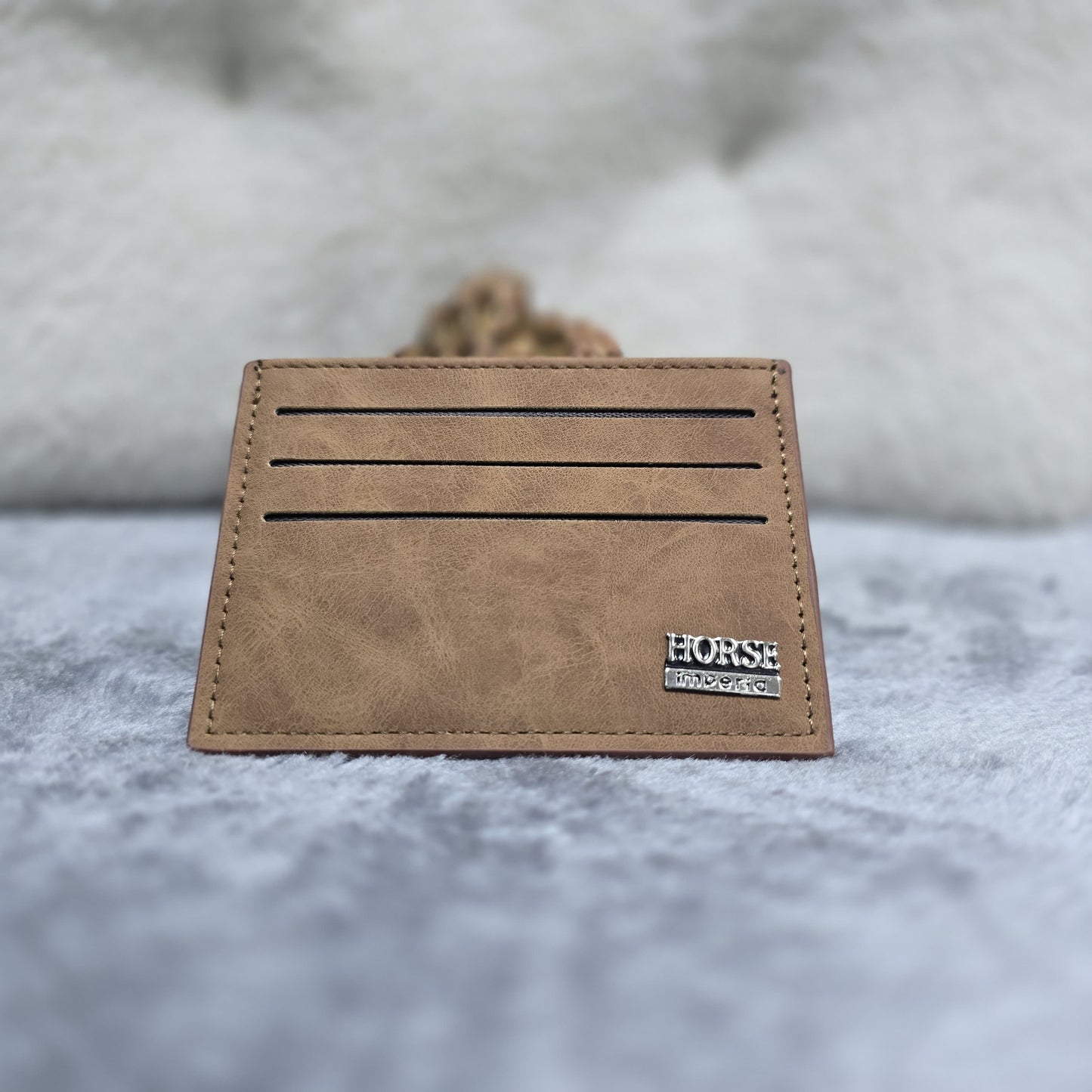 Men’s PU Leather Card Holder (514-6) - Light Coffee