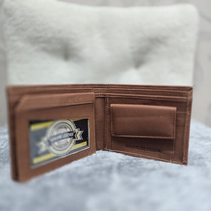 Men’s Genuine Leather Wallet (A15) – Tan