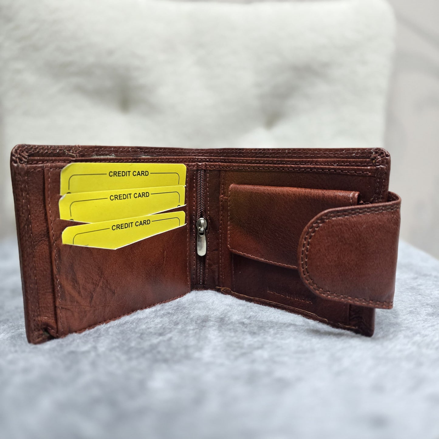 Men’s Genuine Leather Wallet (A15) – Brown