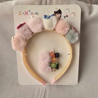 Cute Hair Band & Clip Set