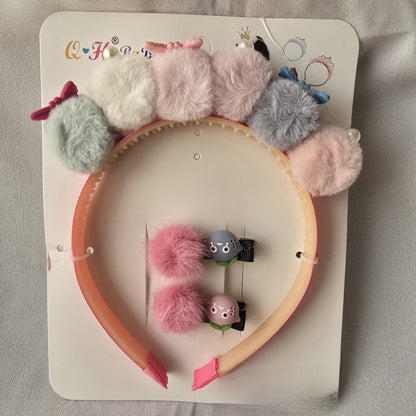 Cute Hair Band & Clip Set