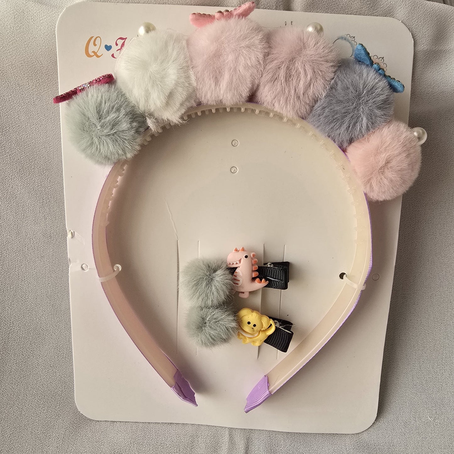 Cute Hair Band & Clip Set