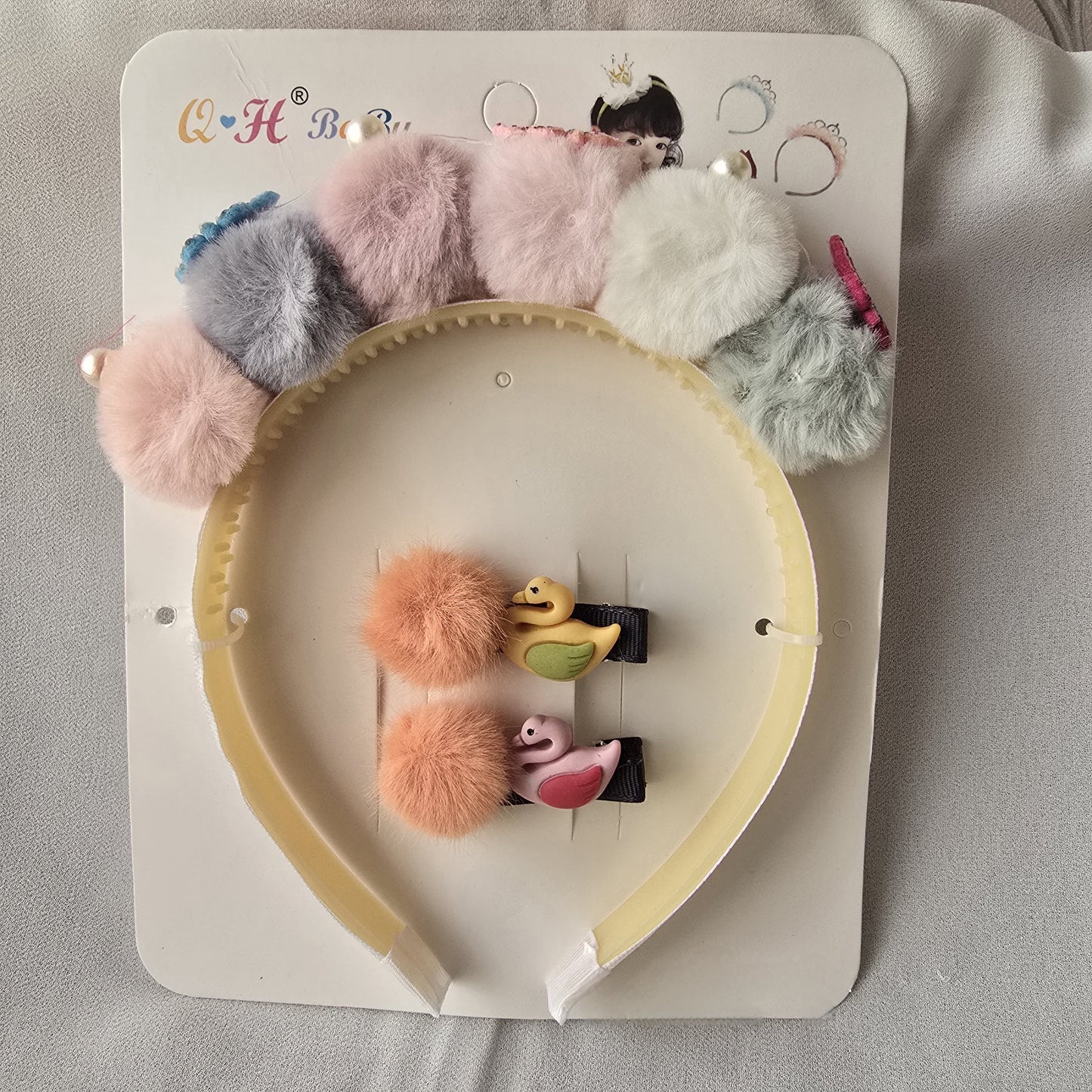 Cute Hair Band & Clip Set