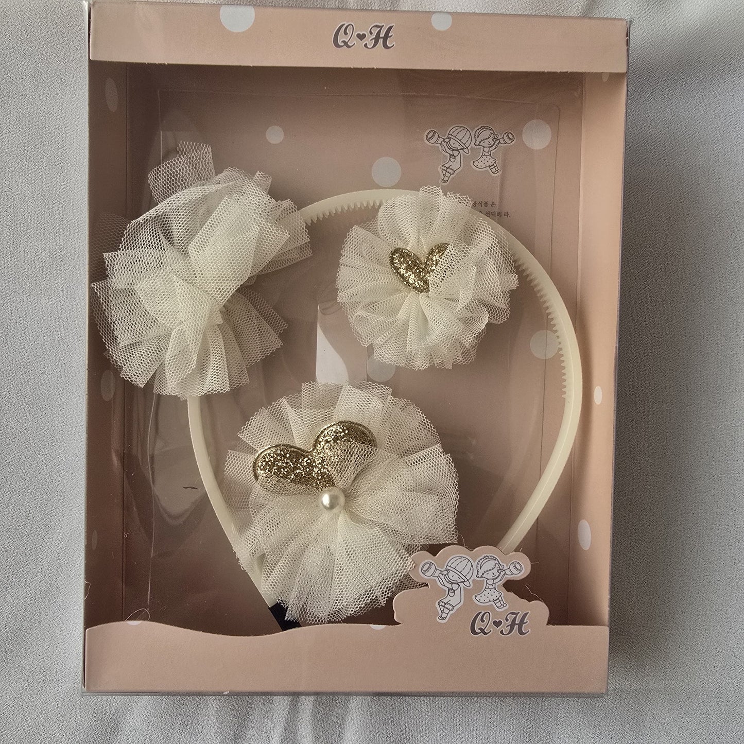 Princess Hair Band Set – Gift Edition HEART SHAPE BOW