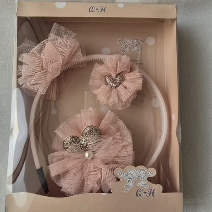 Princess Hair Band Set – Gift Edition HEART SHAPE BOW