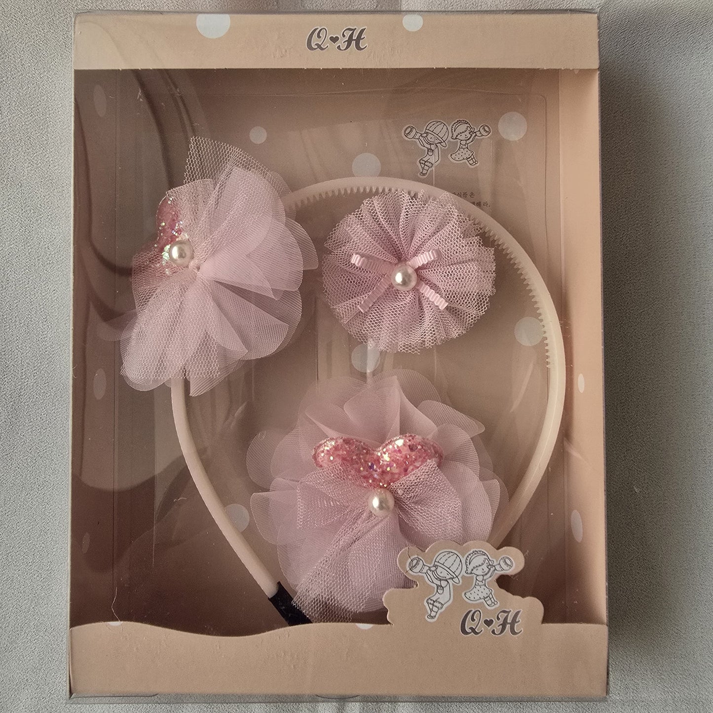 Princess Hair Band Set – Gift Edition HEART SHAPE BOW