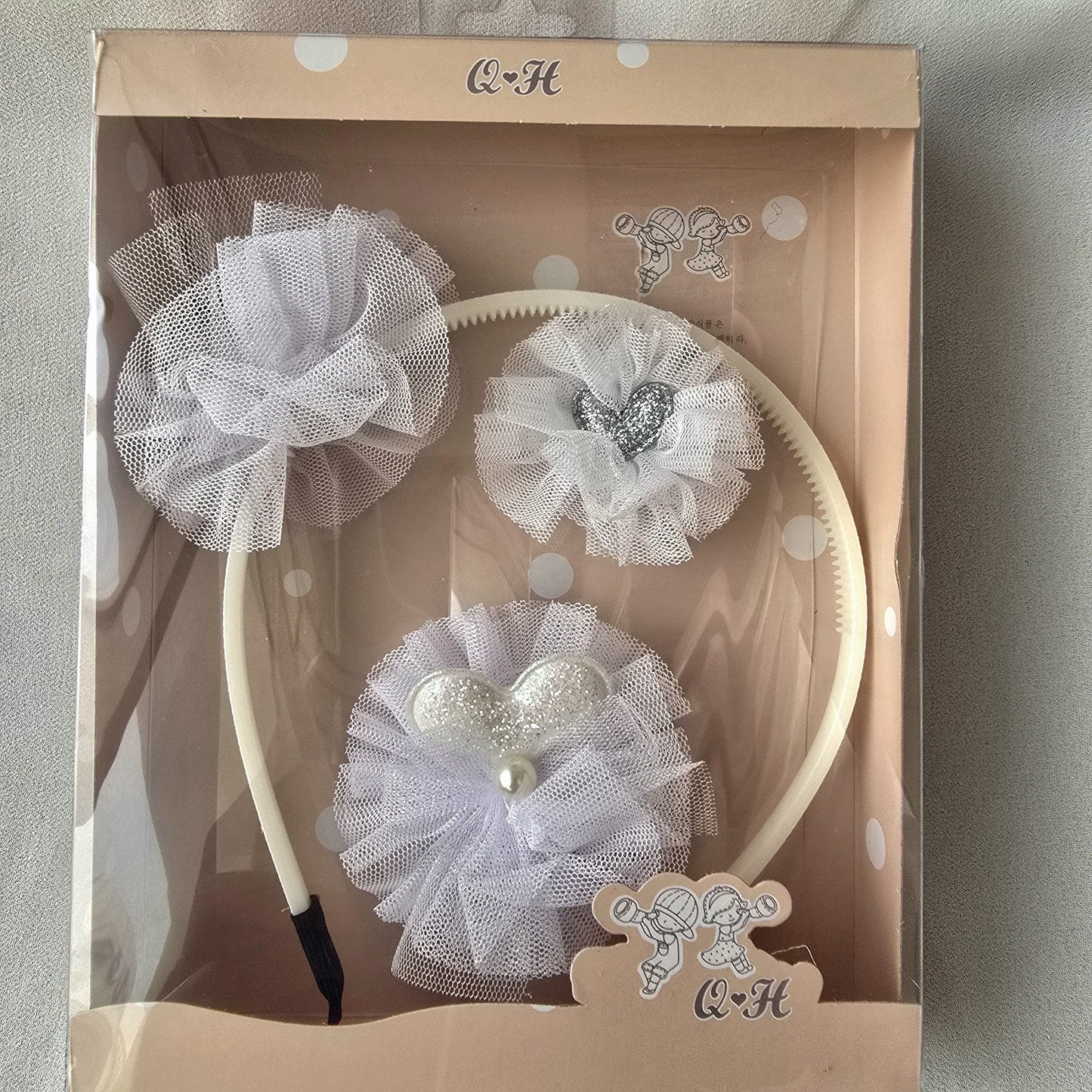 Princess Hair Band Set – Gift Edition HEART SHAPE BOW