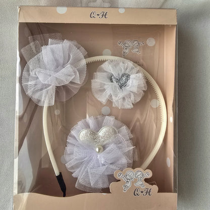 Princess Hair Band Set – Gift Edition HEART SHAPE BOW