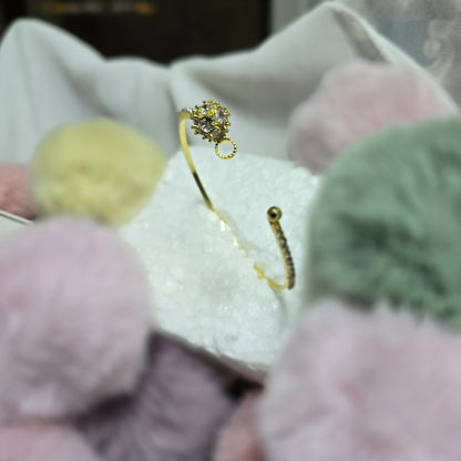 Gold Plated Bangle with Stone – Assorted Designs