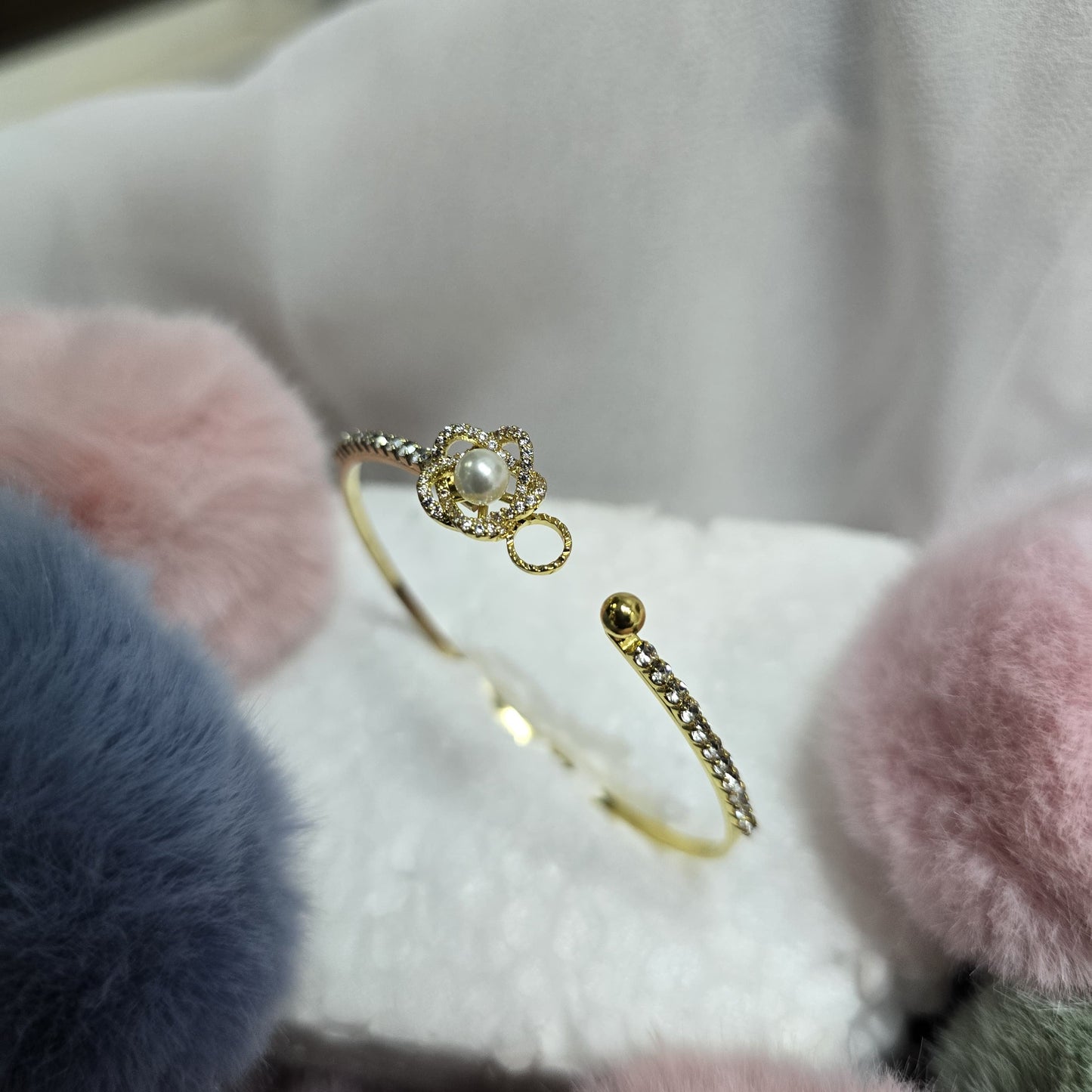 Gold Plated Bangle with Stone – Assorted Designs