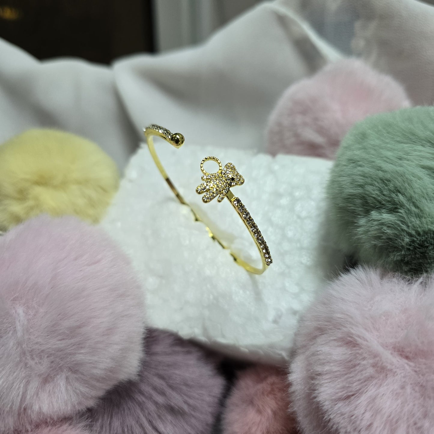 Gold Plated Bangle with Stone – Assorted Designs