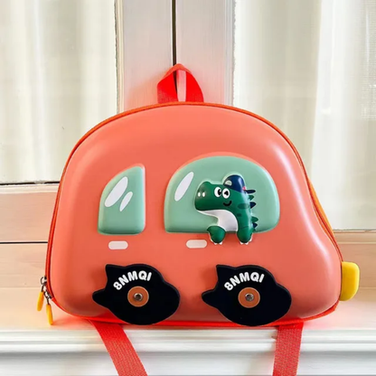 New Children's Schoolbag Cute Cartoon Car Backpack for Kindergarten Baby Snack Bag