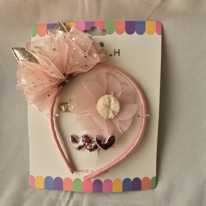 Blush Charm – Full Hair Band Set