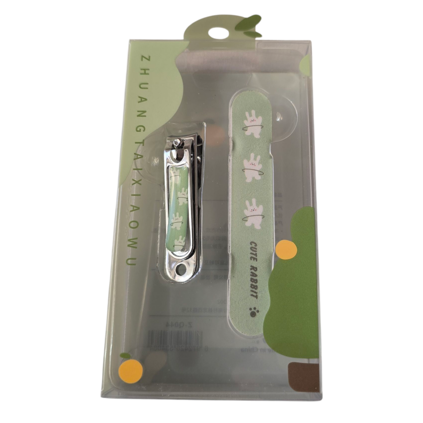 Portable Simple Cute Rabbit Creative Professional Stainless Steel Pedicure Manicure Sharp Toenails Clipper