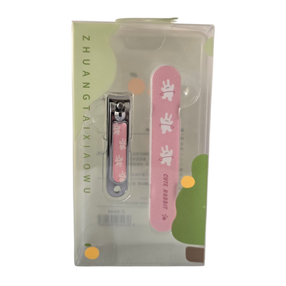 Portable Simple Cute Rabbit Creative Professional Stainless Steel Pedicure Manicure Sharp Toenails Clipper